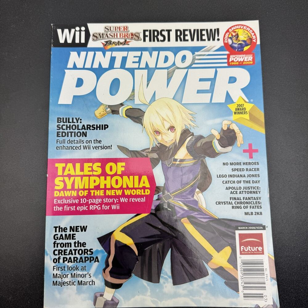 Nintendo Power Magazine #226 March 2008 Super Smash Bros Brawl Tales of